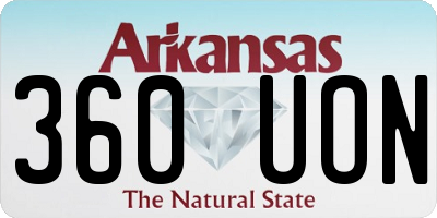 AR license plate 360UON