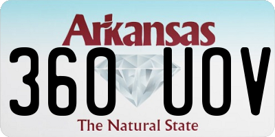 AR license plate 360UOV
