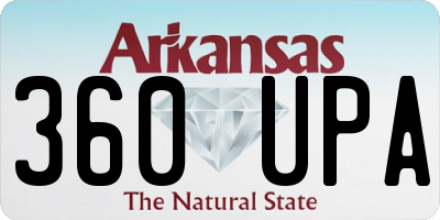AR license plate 360UPA