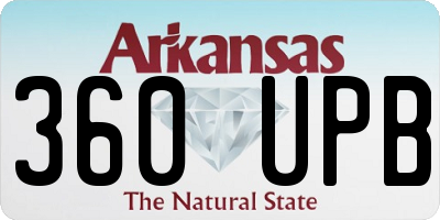 AR license plate 360UPB