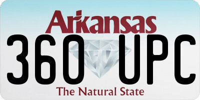 AR license plate 360UPC