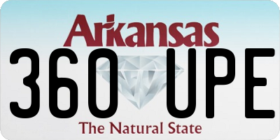 AR license plate 360UPE