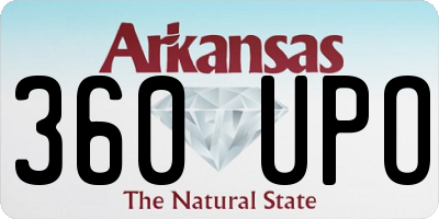 AR license plate 360UPO