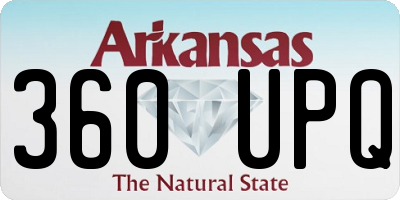 AR license plate 360UPQ