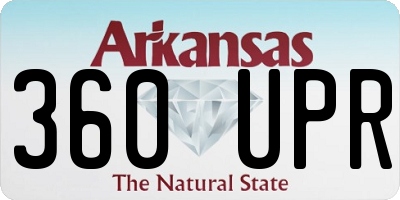 AR license plate 360UPR