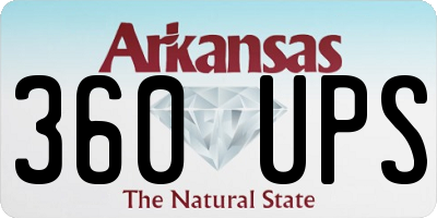 AR license plate 360UPS