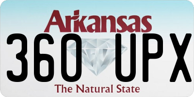 AR license plate 360UPX