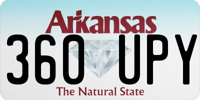 AR license plate 360UPY