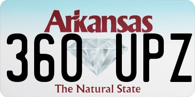 AR license plate 360UPZ