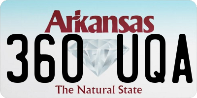 AR license plate 360UQA