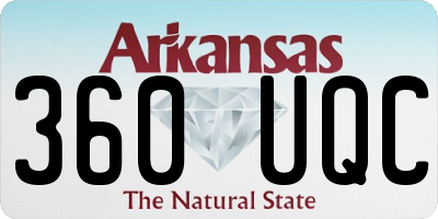 AR license plate 360UQC