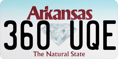 AR license plate 360UQE