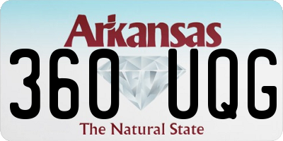 AR license plate 360UQG