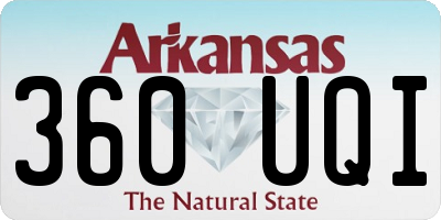 AR license plate 360UQI