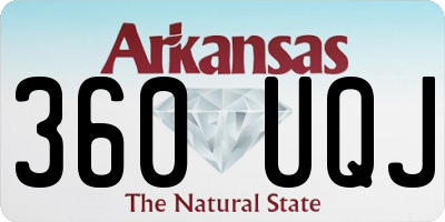 AR license plate 360UQJ