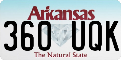 AR license plate 360UQK