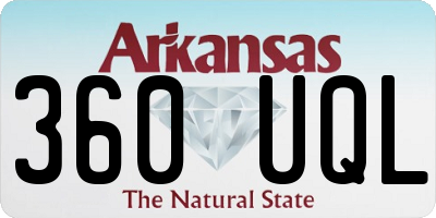 AR license plate 360UQL