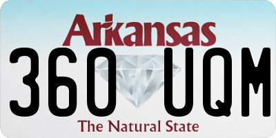 AR license plate 360UQM