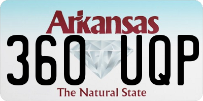 AR license plate 360UQP