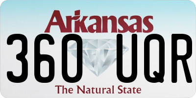 AR license plate 360UQR