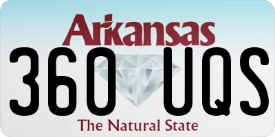 AR license plate 360UQS