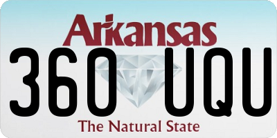 AR license plate 360UQU