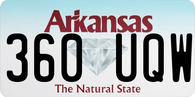 AR license plate 360UQW