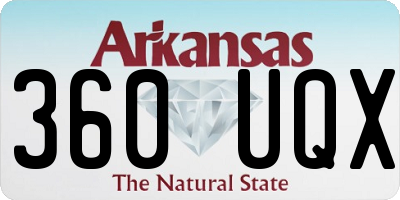 AR license plate 360UQX