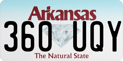 AR license plate 360UQY