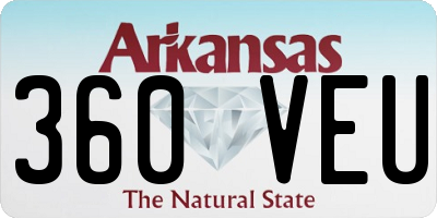 AR license plate 360VEU