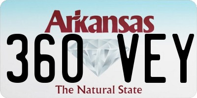 AR license plate 360VEY