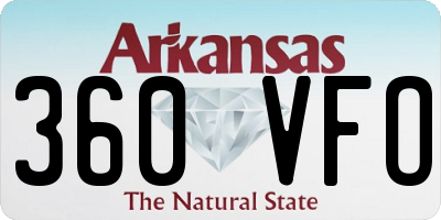 AR license plate 360VFO