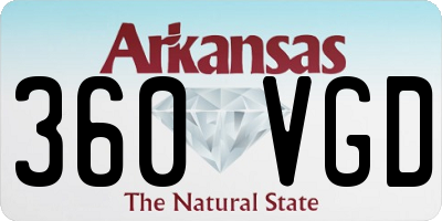 AR license plate 360VGD