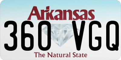 AR license plate 360VGQ