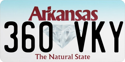 AR license plate 360VKY