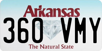 AR license plate 360VMY