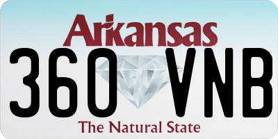 AR license plate 360VNB