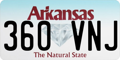 AR license plate 360VNJ
