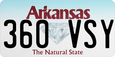 AR license plate 360VSY