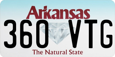 AR license plate 360VTG