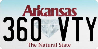 AR license plate 360VTY