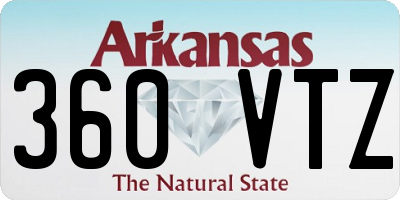 AR license plate 360VTZ