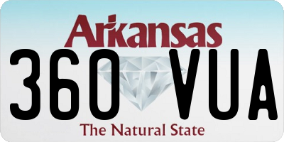 AR license plate 360VUA