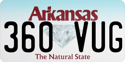AR license plate 360VUG