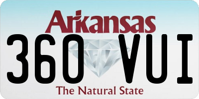 AR license plate 360VUI