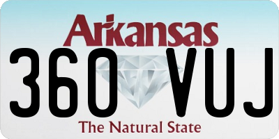 AR license plate 360VUJ