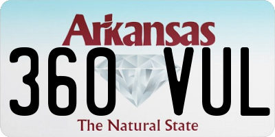 AR license plate 360VUL