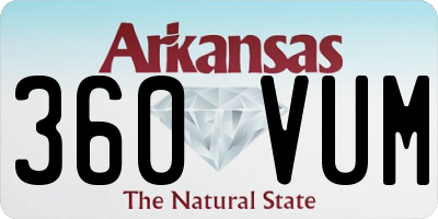 AR license plate 360VUM