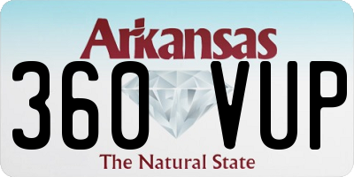 AR license plate 360VUP