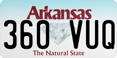 AR license plate 360VUQ